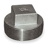 Stainless Steel Threaded Square Plug