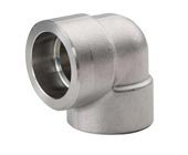 Class 3000 elbow, 90 degree, socket weld