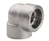 Class 6000 elbow, 90 degree, socket weld